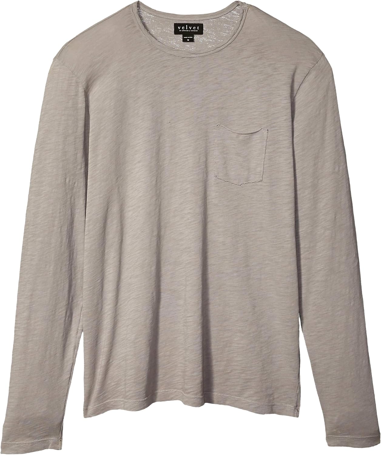 simeon raw edge cotton slub tee