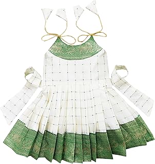 FELIZ THE DESIGNER STUDIO South Indian Traditional Pattu Pavadai Tapeta Silk Frock Dress For Baby Girls