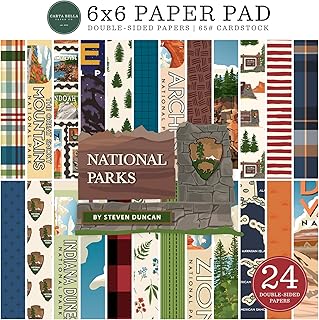 Echo Park Paper National Parks 6x6 Paper Pad, Various