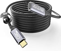 CAKOBLE USB C Extension Cable 5m, 10Gbps 100W 4K@144Hz USB Cable Type-c Male Female Extension Cable Type C Compatible for iPhone 16/15 Pro Max, MacBook Pro/Air XPS 15 Galaxy S24 S23