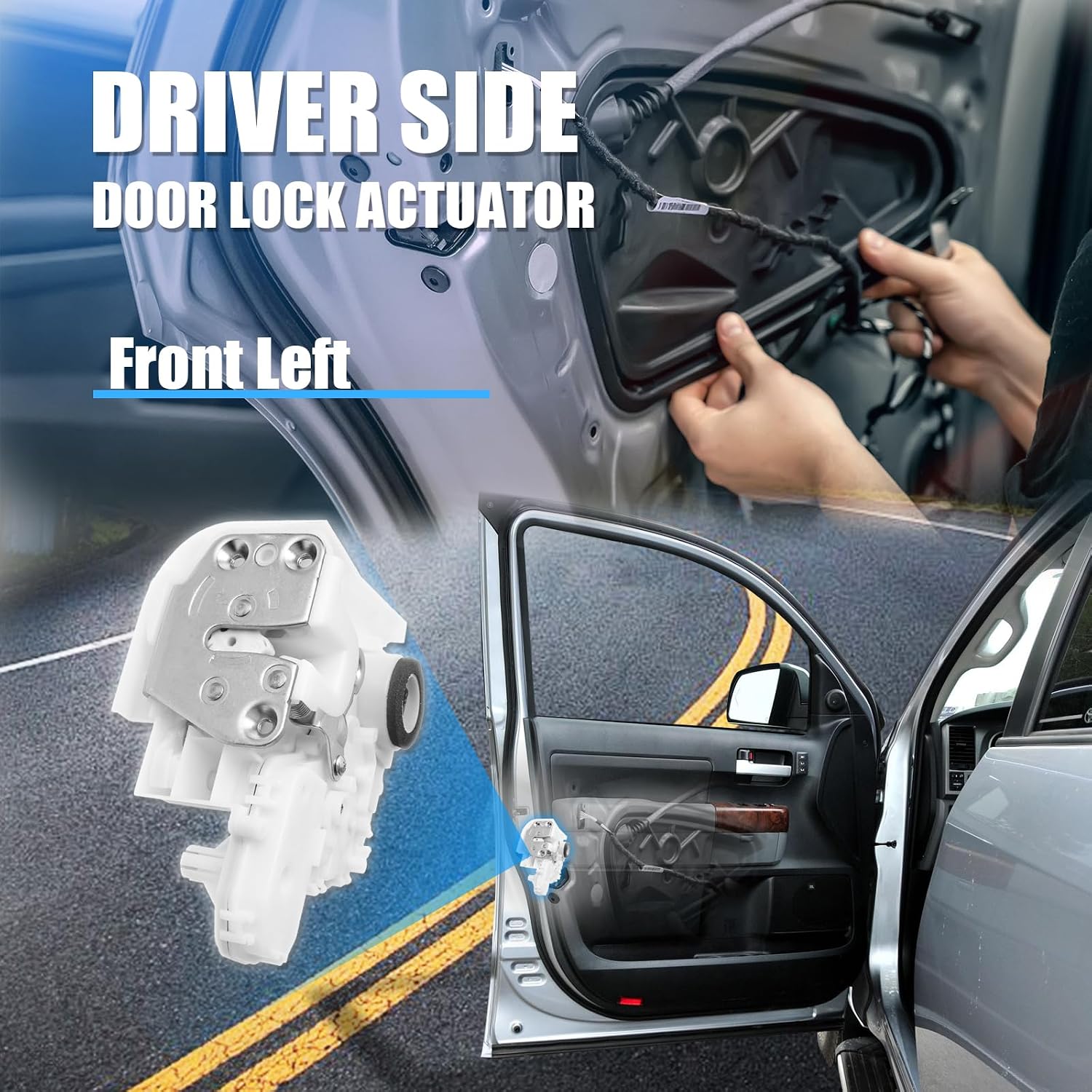 Door Lock Actuator | Front Left Driver Side | Compatible with 2007-2011 Honda CR-V, CRV | Replaces 72150-SWA-A01 937-571