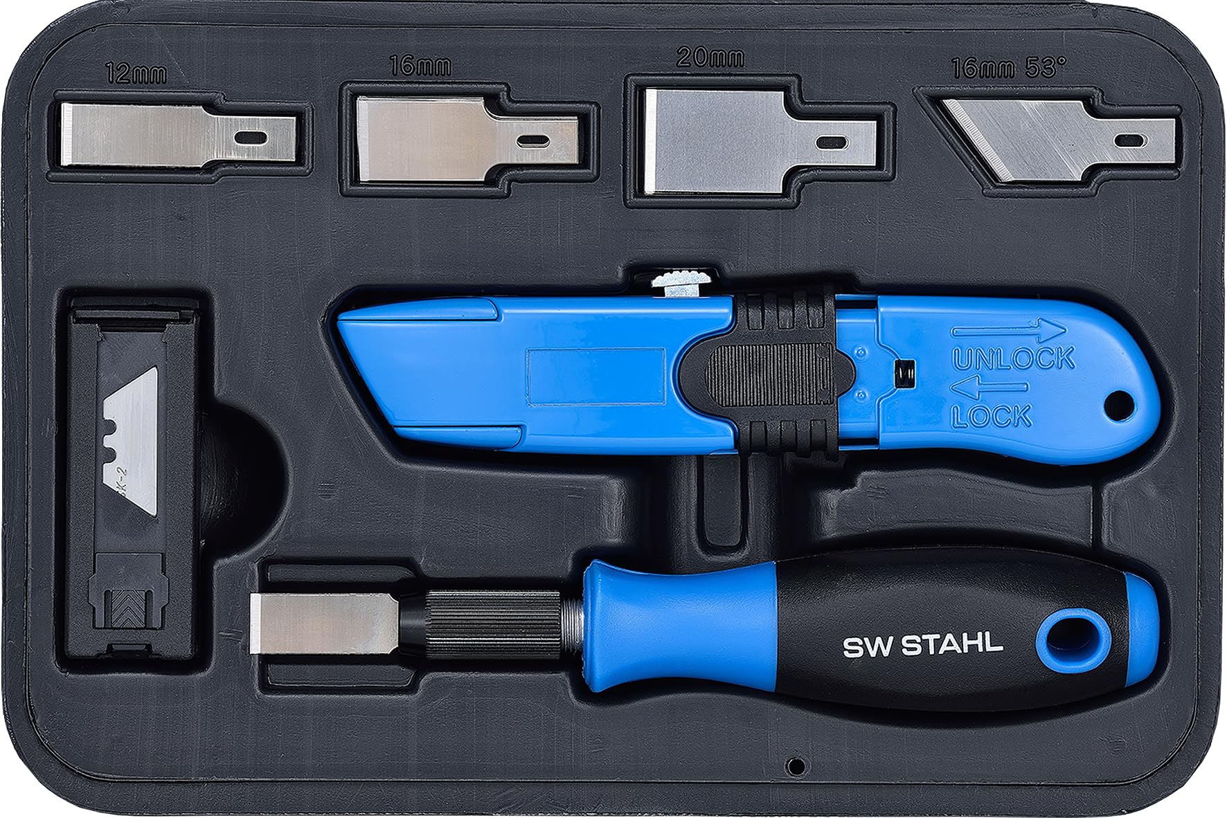 SW-Stahl 94860L Juego de Rasquetas y Cuchillas para Carrocería, 27 Pzs