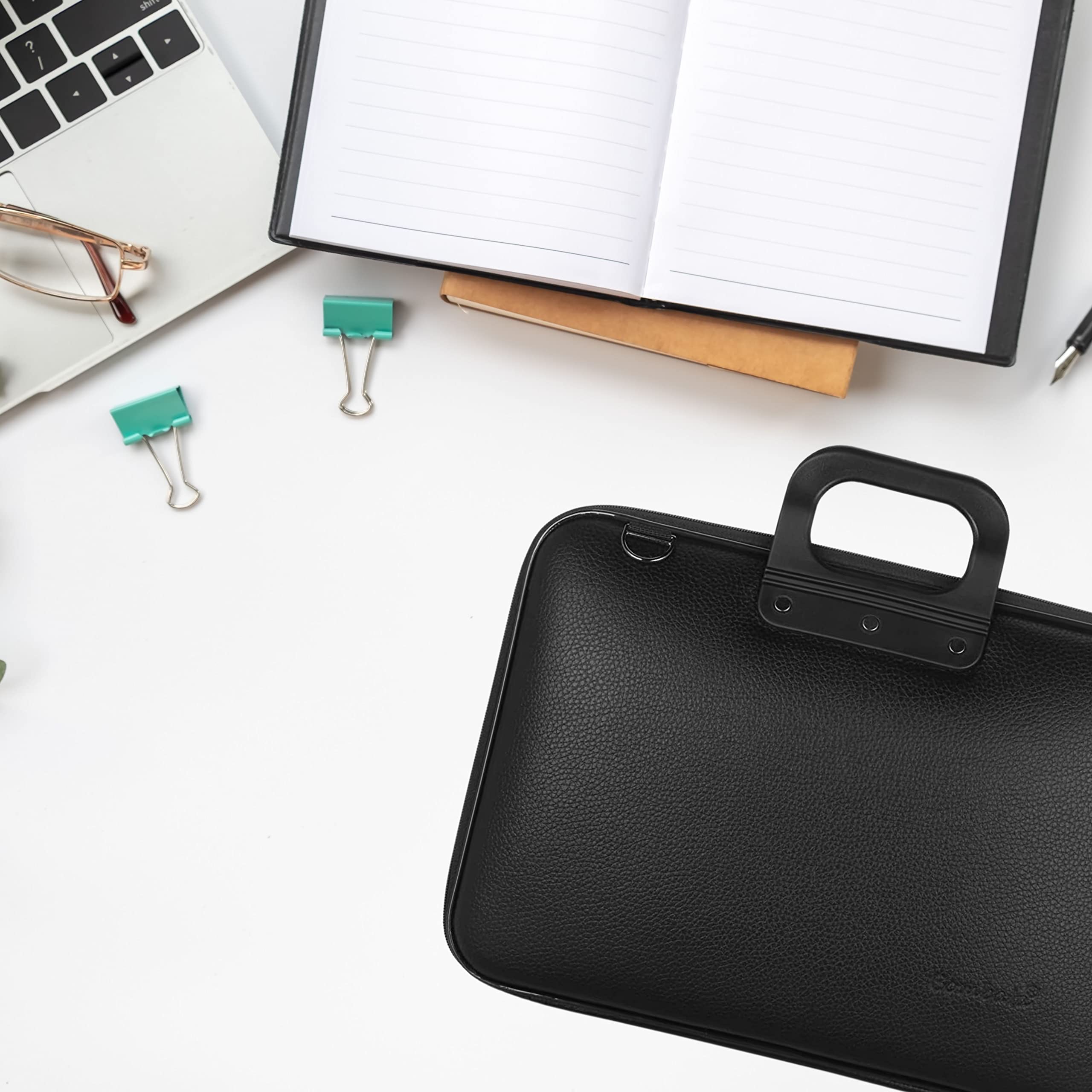 Bombata All Black - Mallette pour ordinateur portable - Sac à bandoulière - Noir