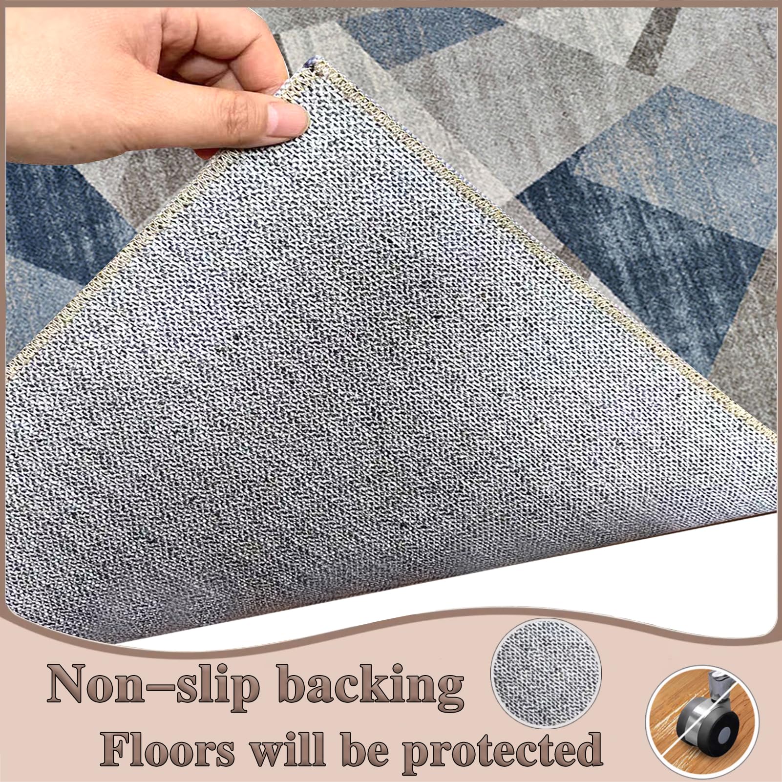 Tapete protector de suelo de madera dura para silla de oficina para alfombras y azulejos, tapete para silla de juegos, fácil de limpiar, tapete debajo del escritorio, protector de suelo, 70 x 100 cm