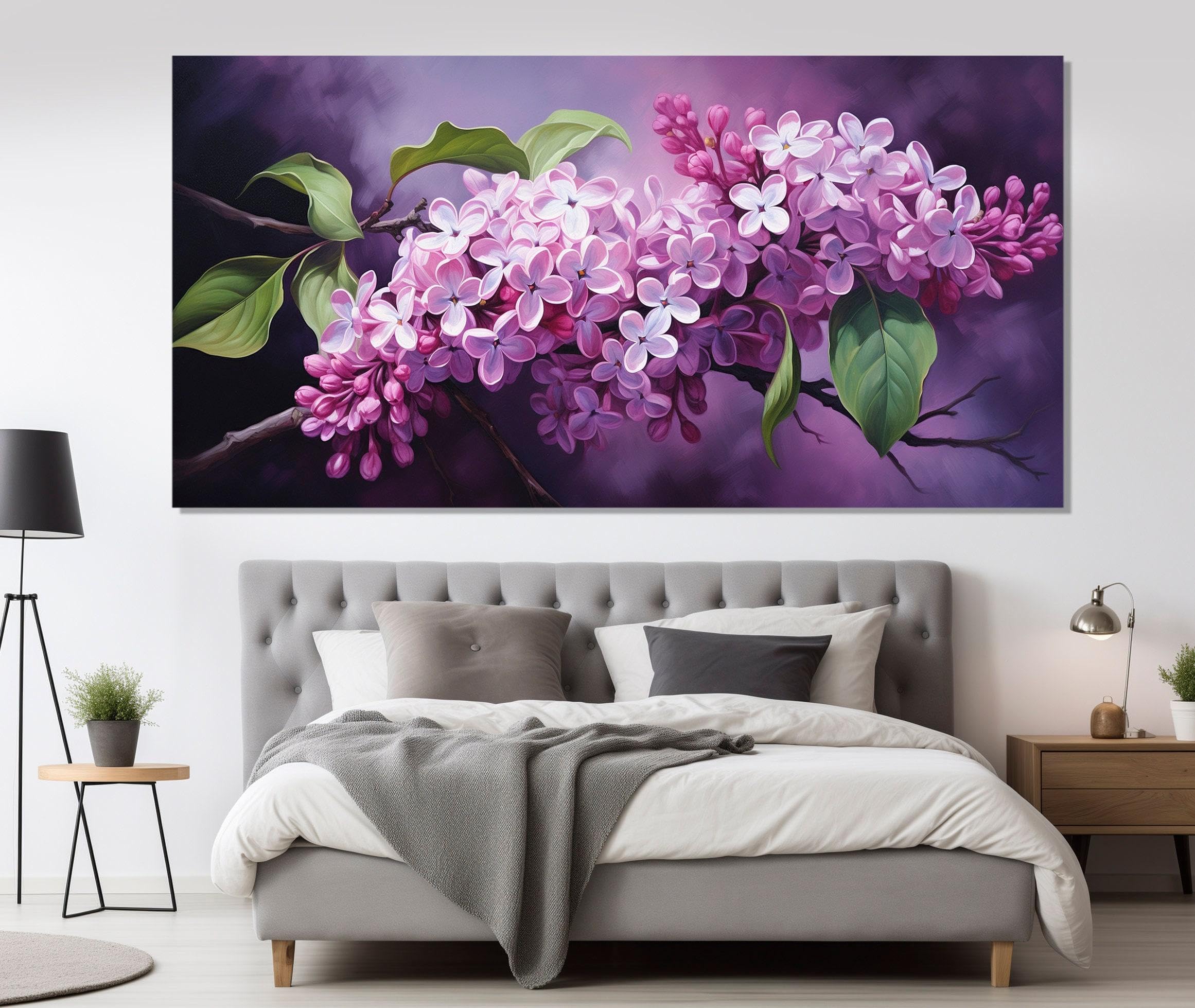Impressions de fleurs 40 x 80 cm pour raviver un mur blanc