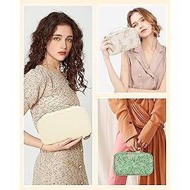 Relavel Travel Makeup Bag, Small Cosmetic Bag with Makeup Brush Compartment, Double Layer Makeup Organizer Bag, Portable Toiletry Bag Makeup Pouch for Women, White