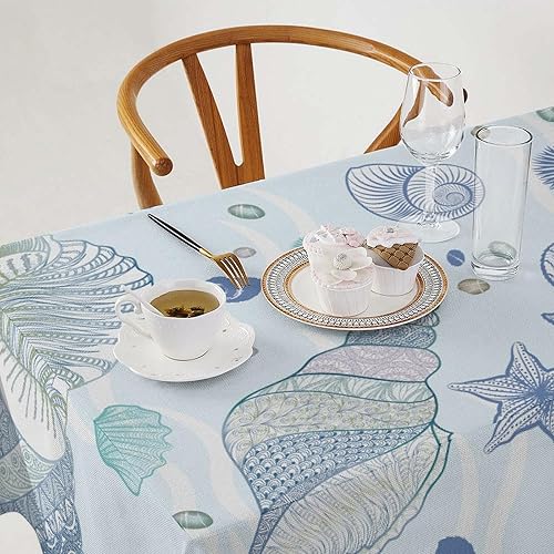 Miniatura 878 de Mantel floral hippie, diseño retro de los años 70, naranja, rosa, azul, floral, bohemio, estampado estético de margaritas, para fiesta, picnic