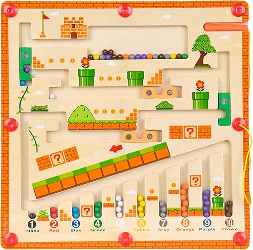 CUUHRIBN Laberinto magnético de color y número disponible en Yaxa Venezuela