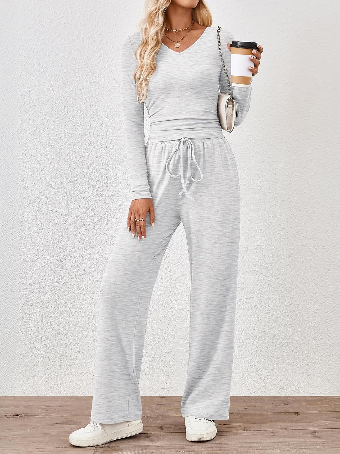 Trendy Queen 2 Piece Lounge Sets for Women Fall Outfits 2025 Fashion Two Piece Sweatsuits Business Casual Outfits Clothes OEKO-TEX STANDARD 100 - Image 2