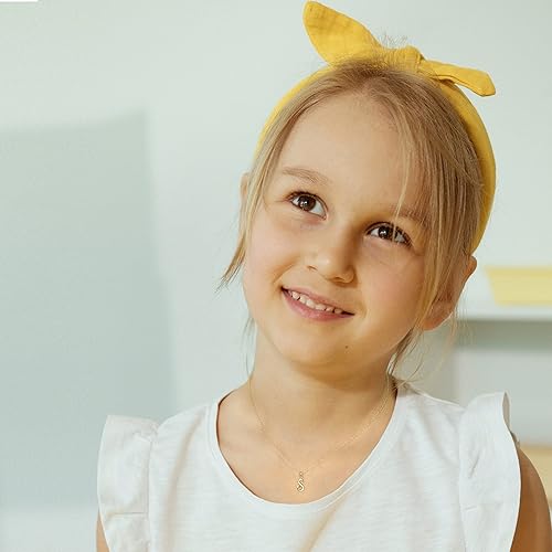 Miniatura 2 de DZON Sterling Silver 120Ct TDW Diamond Studded Initial Charms Alphabet Name Letters A-Z Pendant Necklace for Women(I-J,I2)