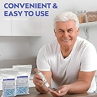 Vista 3 de One Step Dispositivo de punción y lancetas de punta giratoria de calibre 100 x 23, bolígrafo de muestreo de sangre, 5 ajustes de profundidad, menos