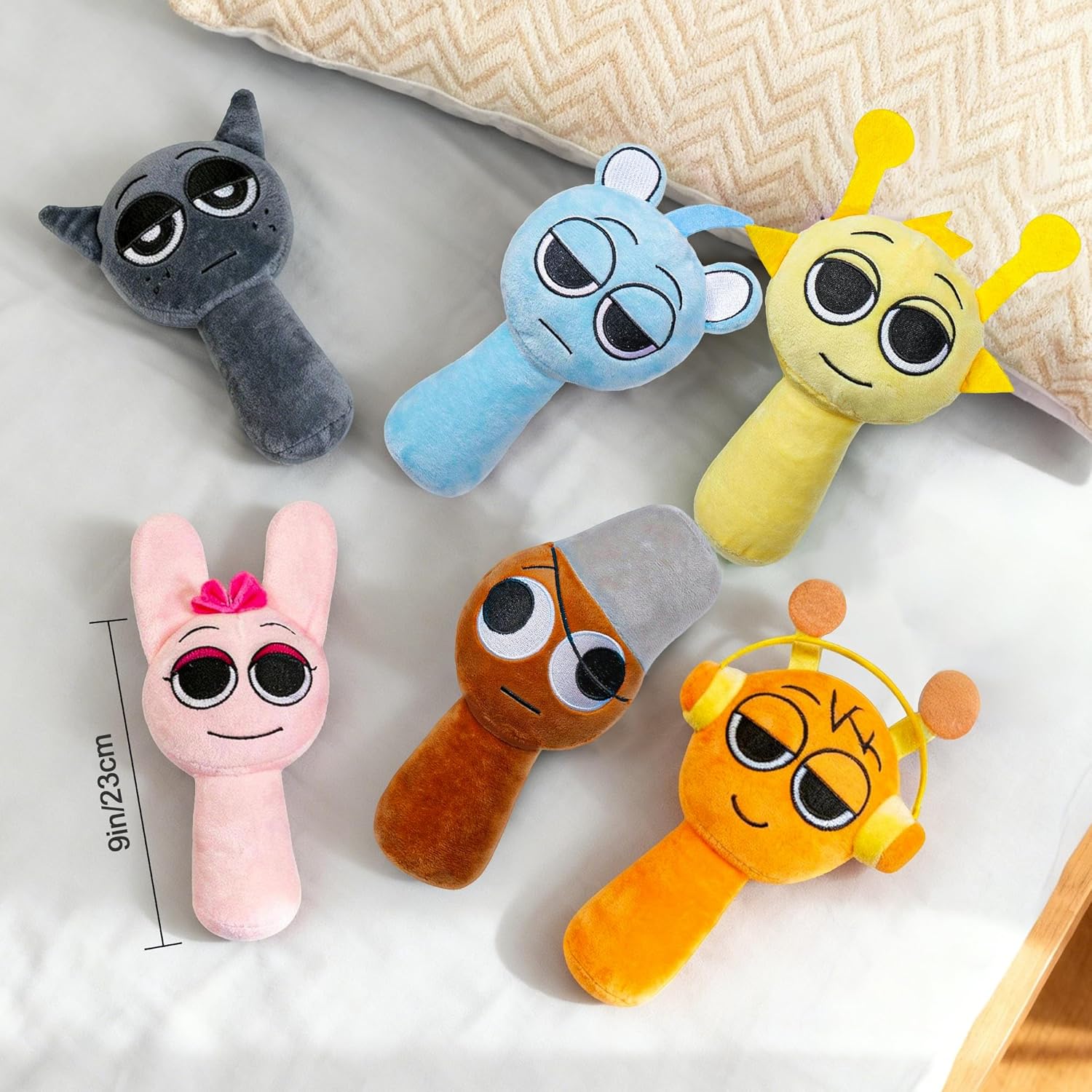 Similar to Plushies Figure Toys for Kids, Horror Games Plush Toy for Fans 6PCS Soft Stuffed Animal Pillows Doll Christmas 6pcs Plush-3