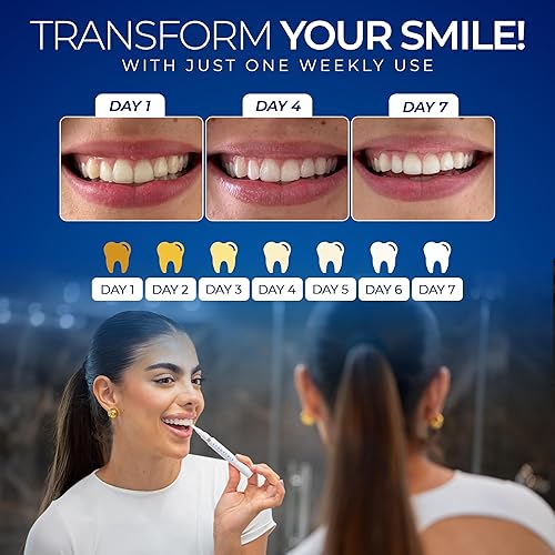 Miniatura 6 de Bolígrafo blanqueador de dientes prémium con gel blanqueador profesional de 0.14 fl oz (0.14 fl oz), solución profesional de bolígrafo con recambio