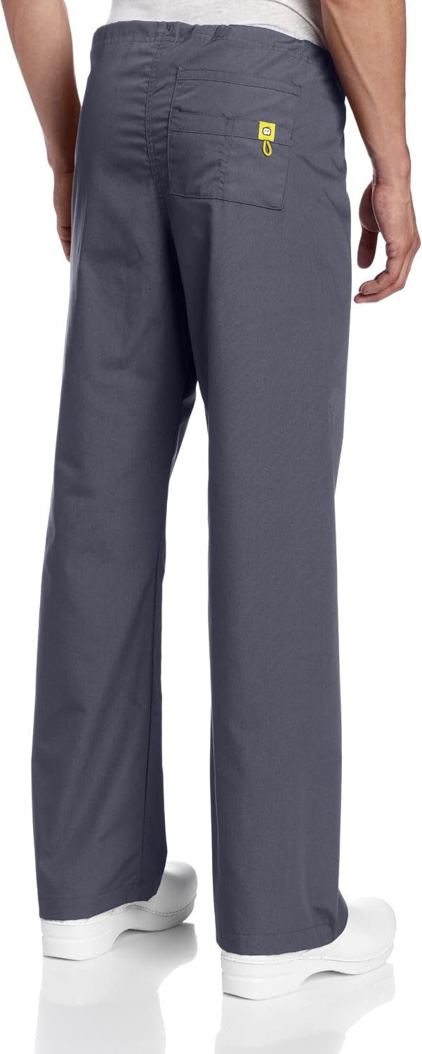 WonderWink The Papa Unisex Seamless Scrub Pant, Pewter, Large