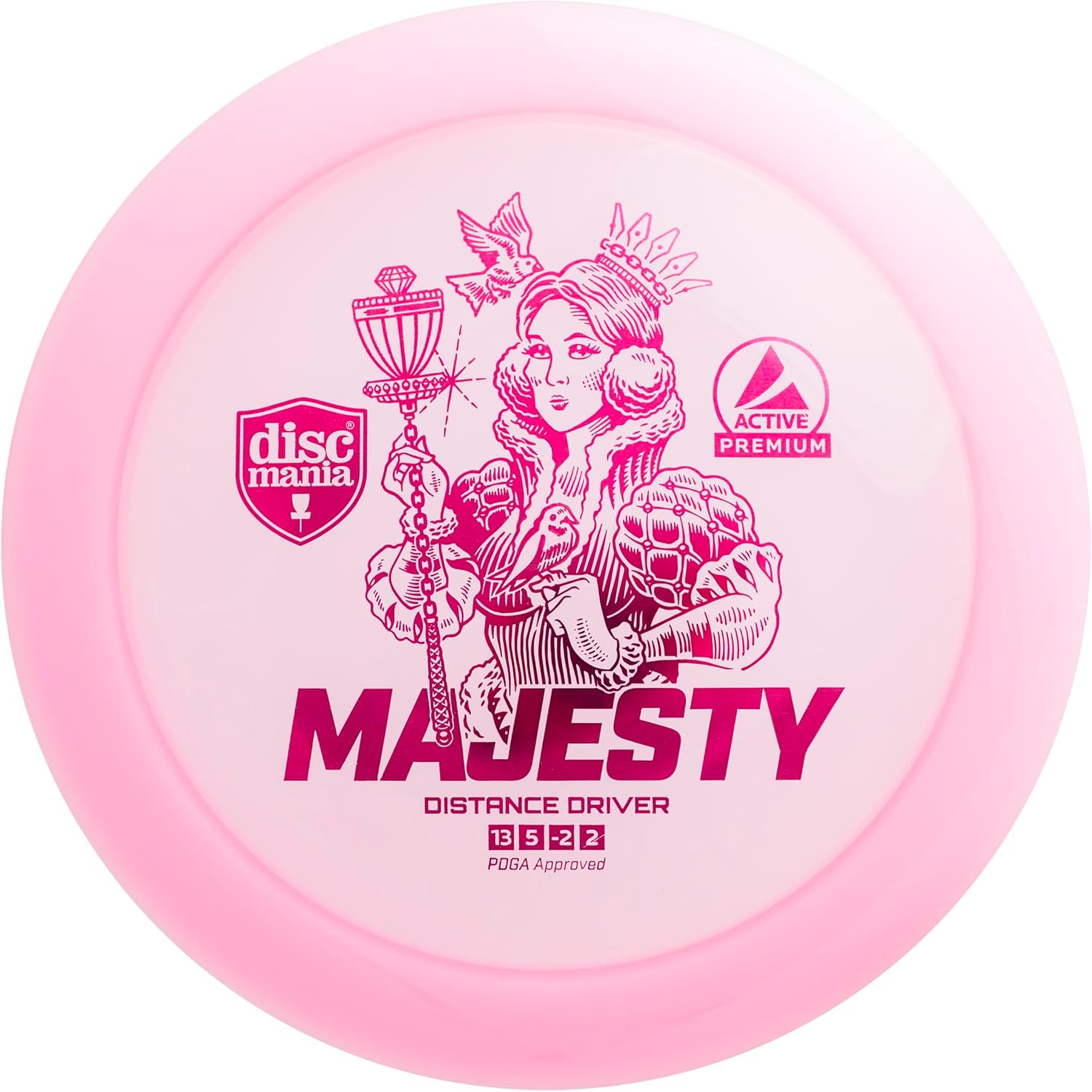 Discmania Premium Line Majesty Disc Golf, Pink, One Size