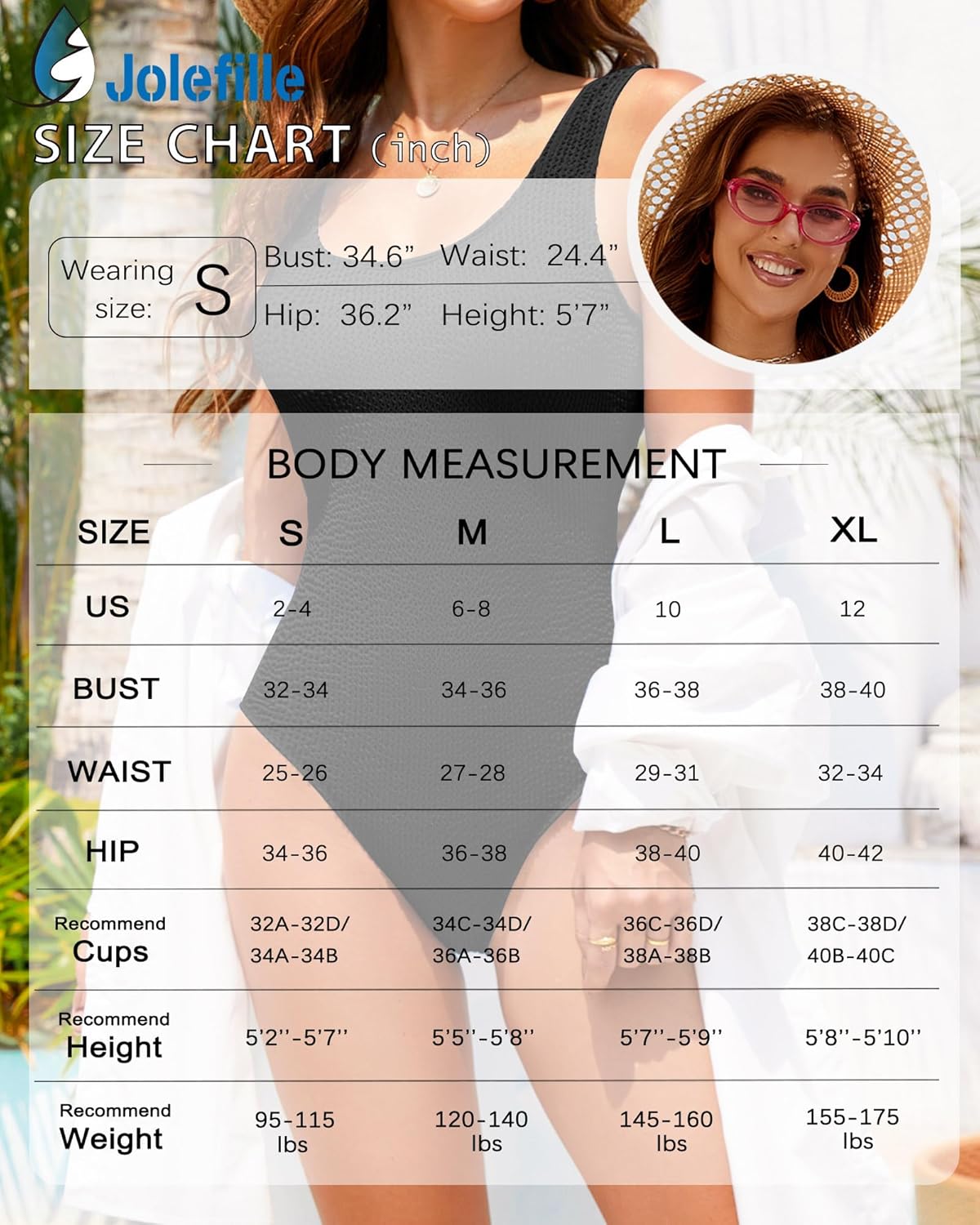 Jolefille One Piece Swimsuit Women Tummy Control Bathing Suits Teens Full Coverage Slimming Modest Swim Suits 2026 Monokini