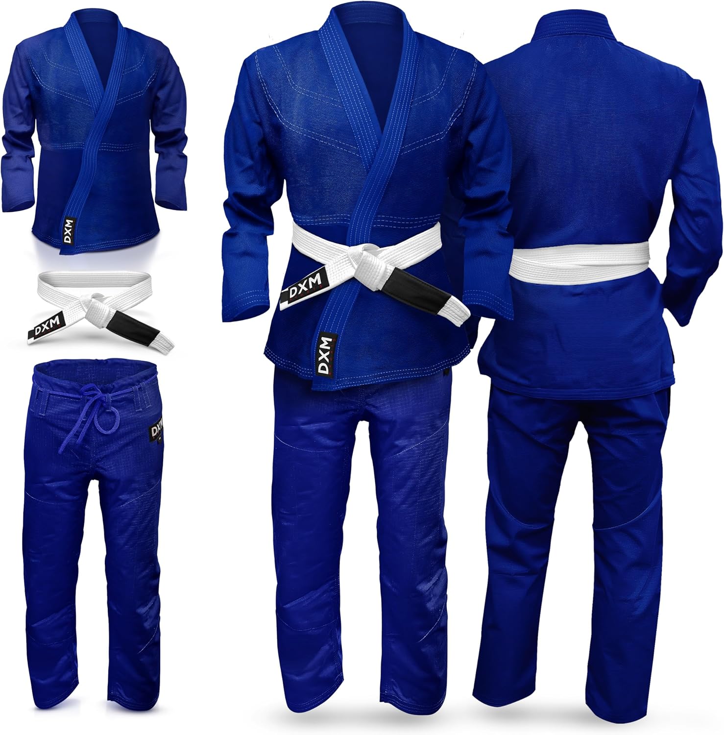 DXM SPORTS Bjj Gi for Men - Brazilian Jiu Jitsu Gi - Lightweight Preshrunk Fabric - Machine Washable Jiu Jitsu Suit Sets