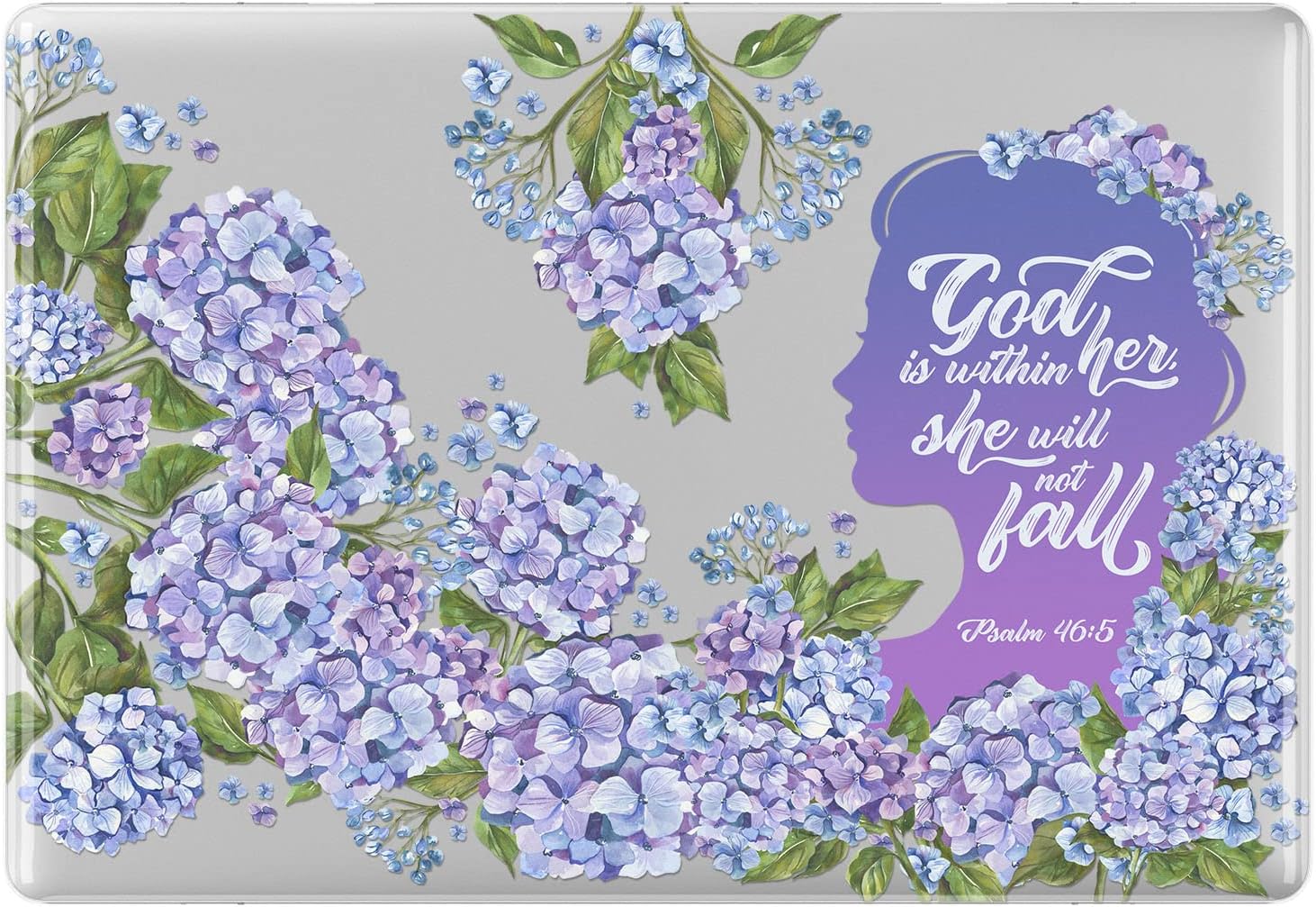 Hard Case Compatible with MacBook Air 13 15 inch Pro 16 14 M5 M4 M3 M2 M1 2026 2025 2024 2022 2020 Bible Verse Glossy Shell He Will Cover You with his Feathers Psalm 91:4 Psalm Christian