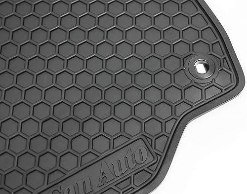 Miniatura 2 de Tapete de goma para piso de automóvil para Toyota Camry 7th 2012-2013-2014-2015-2016-2017, ajuste personalizado, juego de forros de goma negra para