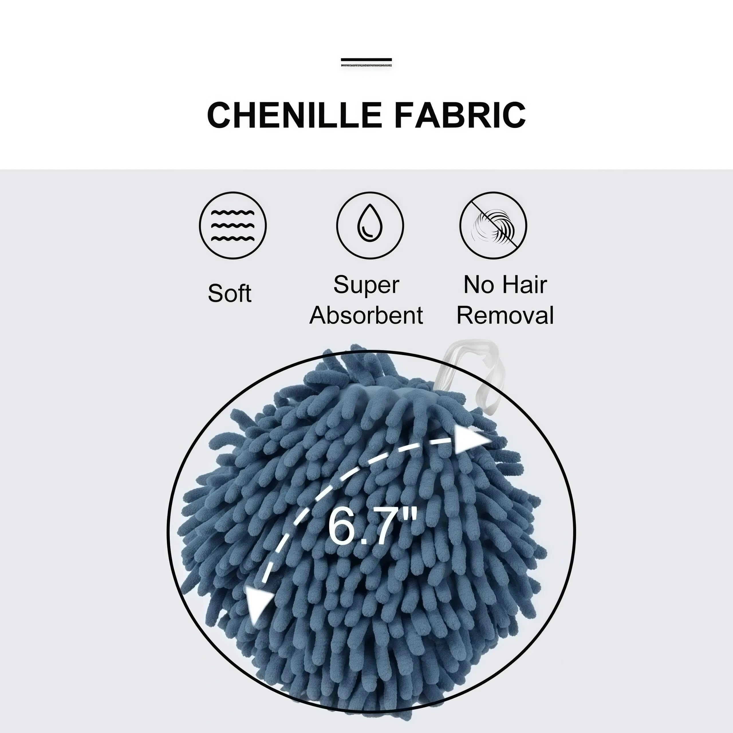 3 Serviettes En Chenille Mignonnes Totooro - Serviettes Moelleuses Microfibre Pour Salle De Bain Et Cuisine