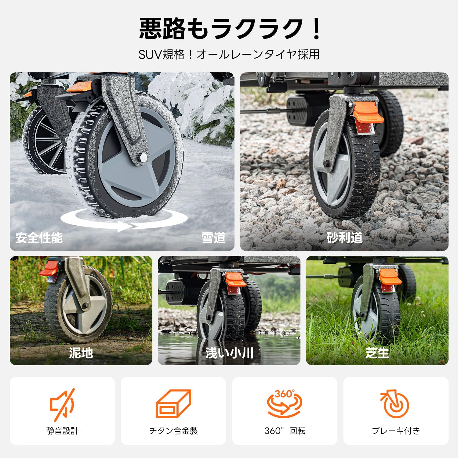 Amazon.co.jp: Litheli 電動キャリーワゴン 坂道運搬 大容量200L 耐