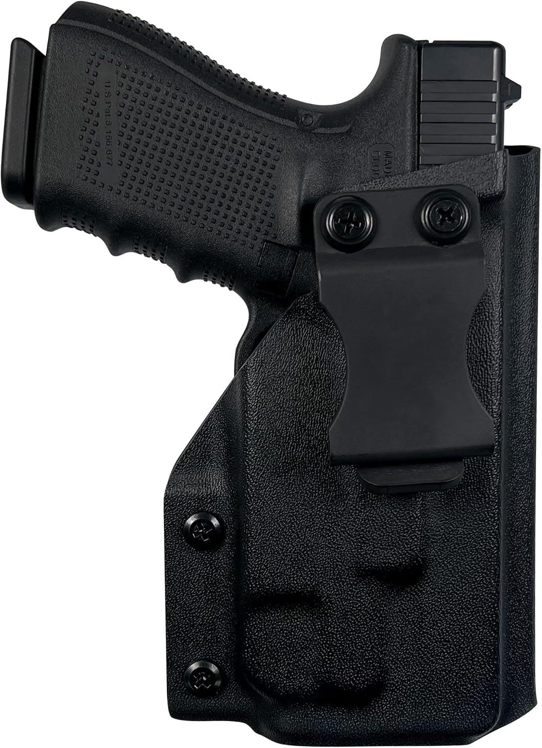IWB Max Cover Holster Fits GL 19, 23 w/TLR-7A Inside Waistband Kydex Gun Holster American Made Durable Lightweight Carry Gear