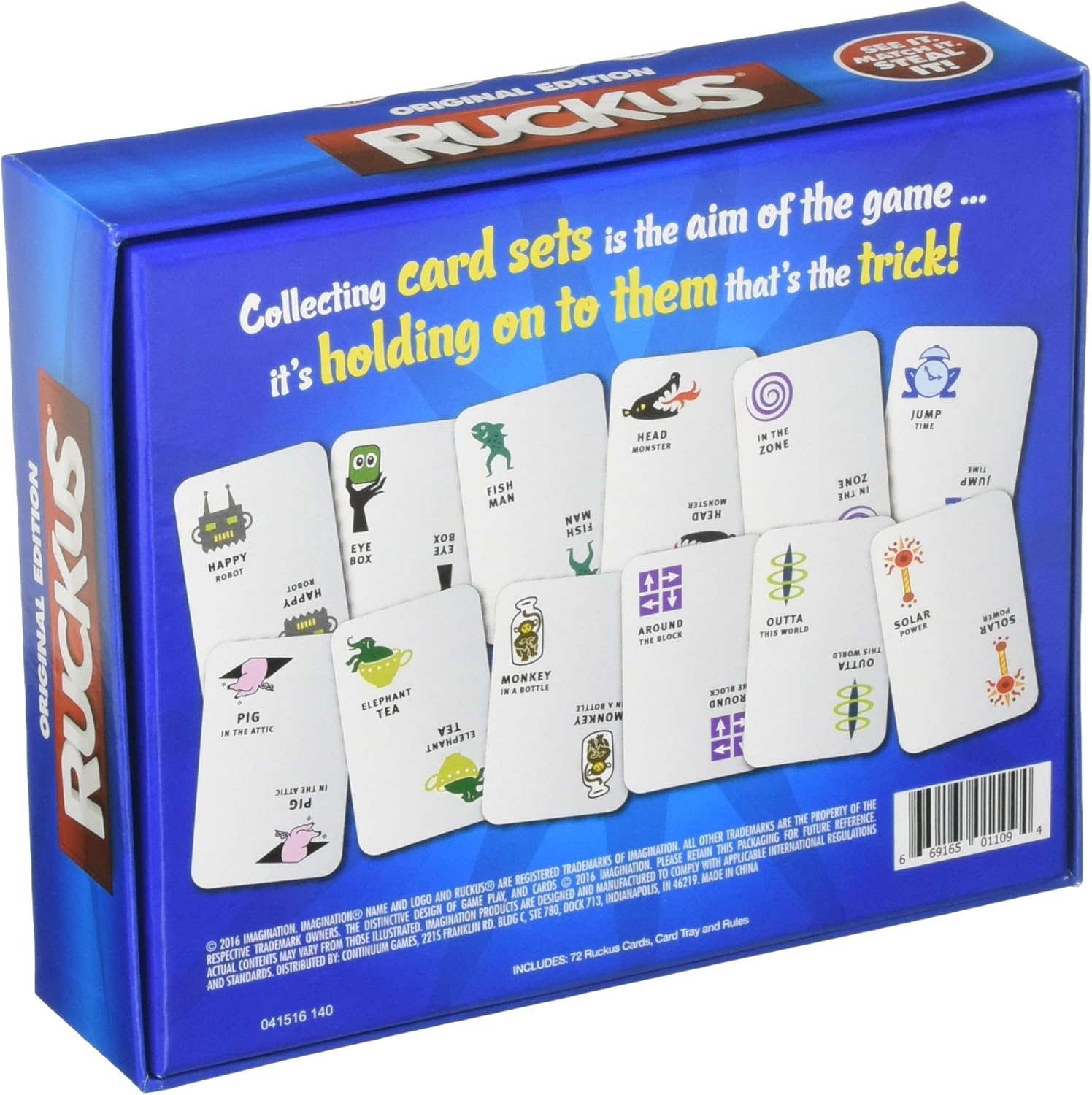 TIPSY LAND Ruckus Original Edition Card Game | Fast-Paced Family Card Game for Kids & Adults | Steal, Match & Win | 2–5 Players | Award-Winning Game | Ages 5+