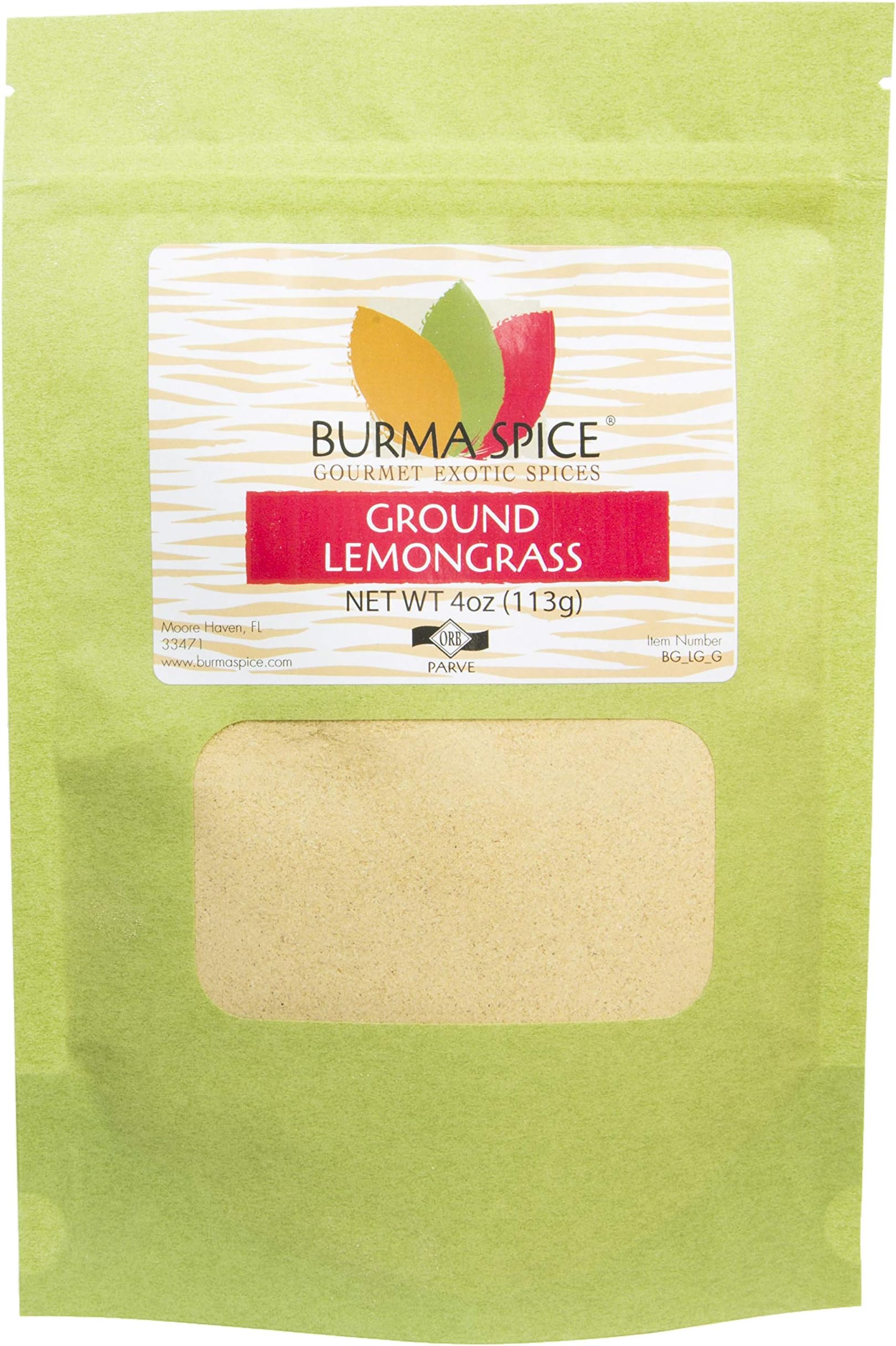 Lemongrass Powder | Ground Thai Seasoning | Refreshing Hint of Rose Aroma 4 oz.