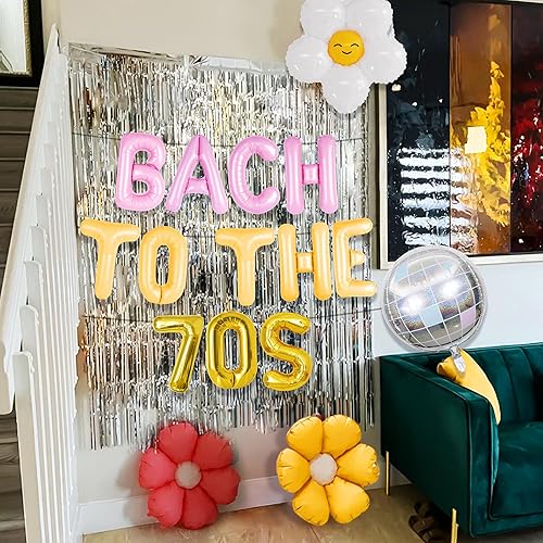 Miniatura 7 de JeVenis Decoraciones de fiesta de Bach to 70s Despedida de soltera Retro Disco Groovy Despedida de Soltera Decoración de Fiesta de Margarita Globos