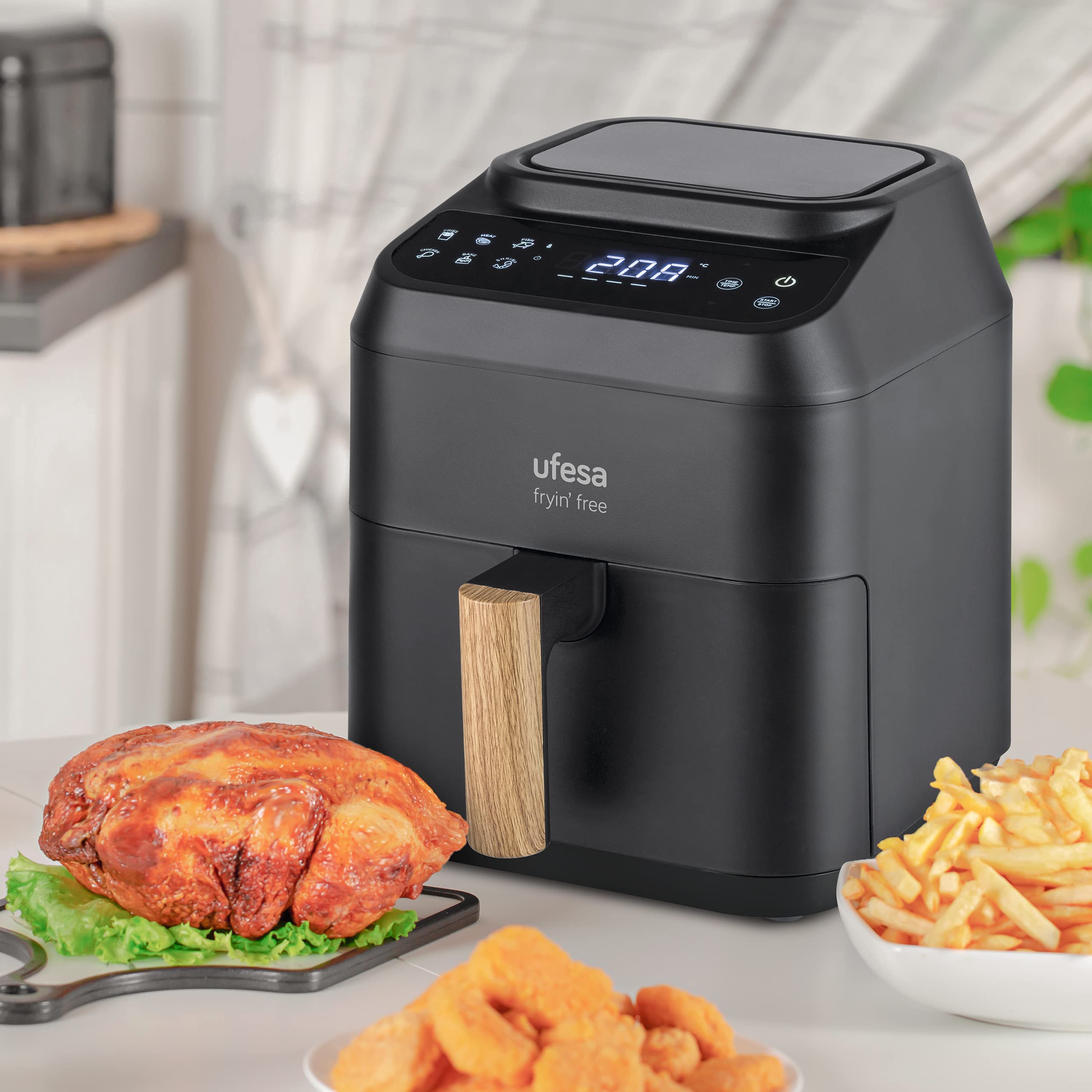 Ufesa Jaguar Friteuse Sans Huile Air Fryer, 3.5L, 8 Programmes, 1200W, Température 80ºC - 200ºC Ufesa Jaguar Friteuse Sans Huile Air Fryer, 3.5L, 8 Programmes, 1200W, Température 80ºC - 200ºC