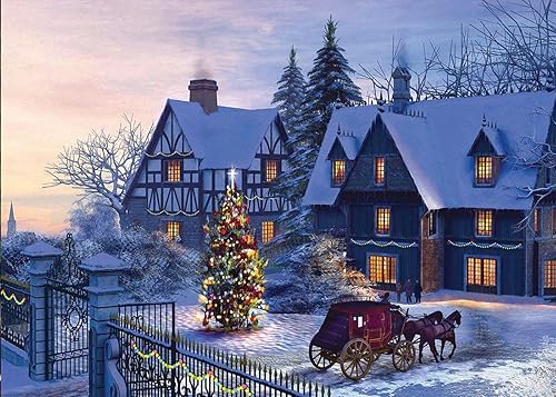 Rompecabezas de Navidad 2023, regalos de obras de arte para adultos, adolescentes y familias, las piezas encajan perfectamente sin polvo, 27.56 x