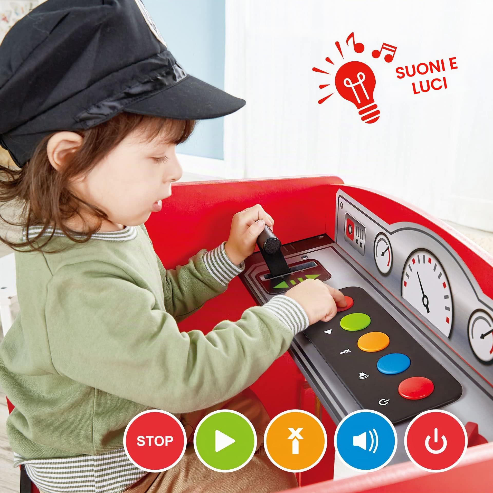 Hape Grande Tavolo Treno con Cabina Richiudibile – Gioco Ferroviario Interattivo