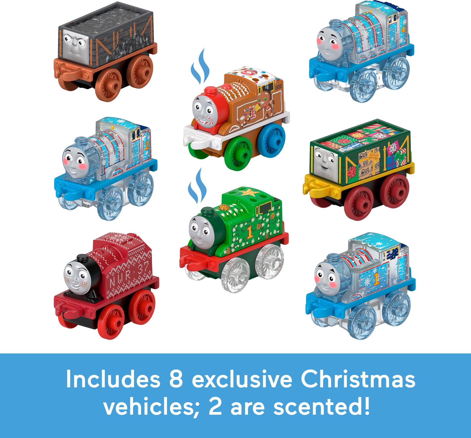 Thomas & Friends MINIS Advent Calendar 2024 - 24 Mini Trains & Vehicles For Kids, Includes Holiday Toys - View #2
