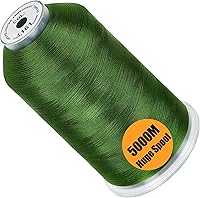 Vista 9 de New brothread - Bobina única de 5000 m de hilo de poliéster para máquina de bordar 40WT para máquinas comerciales y domésticas - Marigold