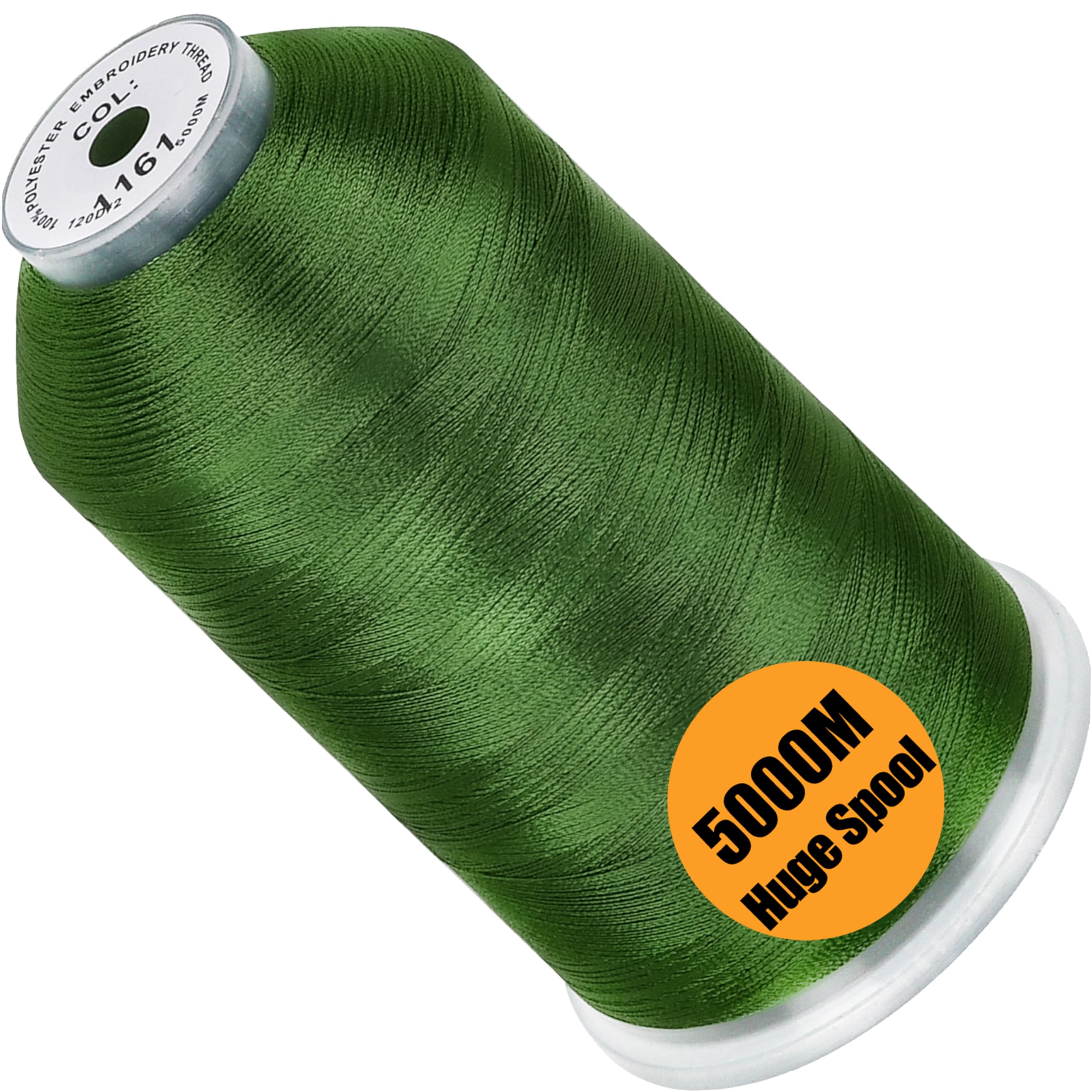 New brothread 5000M Huge Spool Embroidery Machine Thread - Kelly