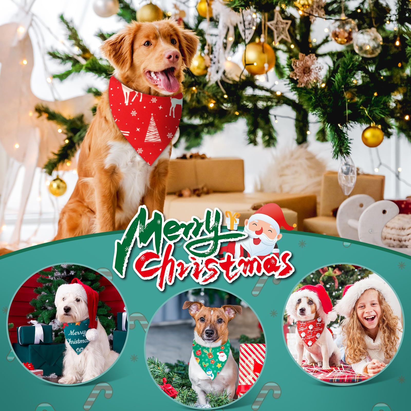 Chunful Lot de 120 bandanas pour chien pour l'automne, Thanksgiving, Halloween, Noël avec motif feuille d'érable, citrouille, fantôme, bonhomme de neige, triangle réglable pour animal domestique pour