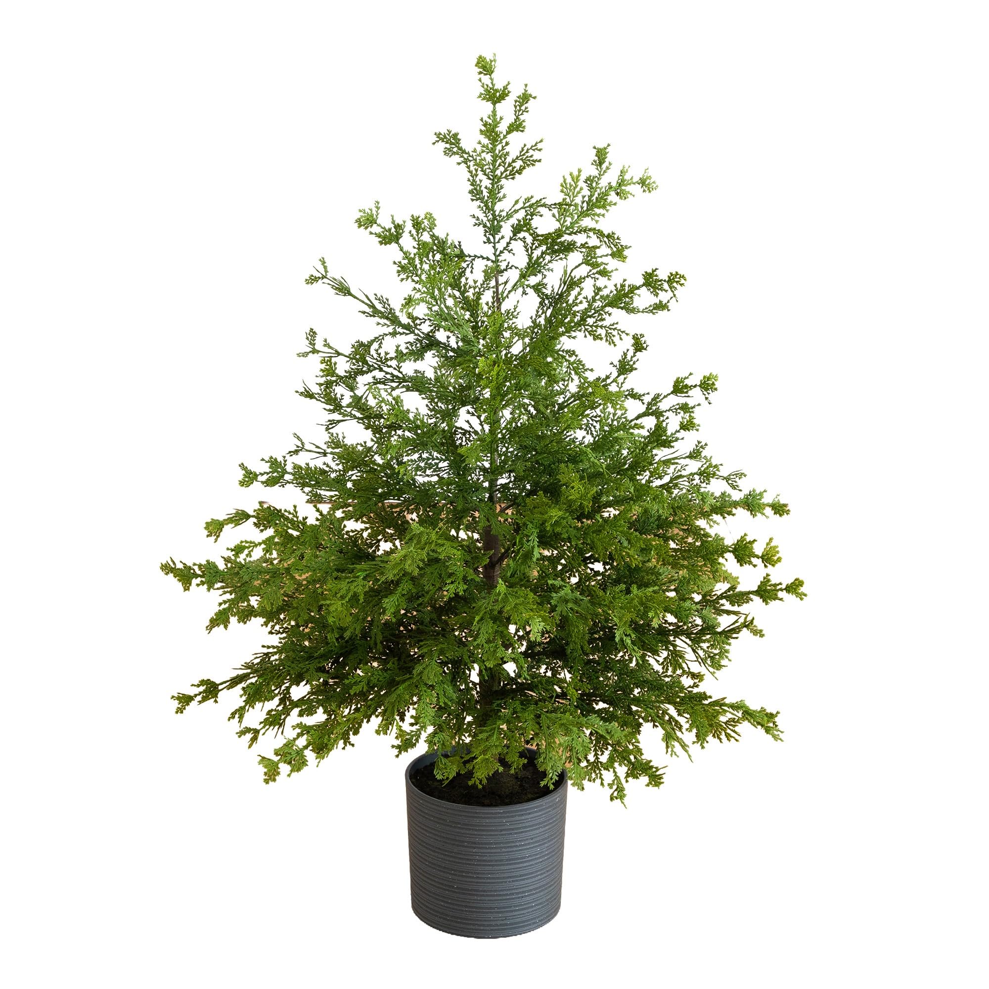 Nearly Natural 3ft. Real Touch Cedar Tree in Planter, Home Decor