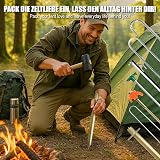 com-four® 20 picchetti per tenda in acciaio, picchetti a vite - 9
