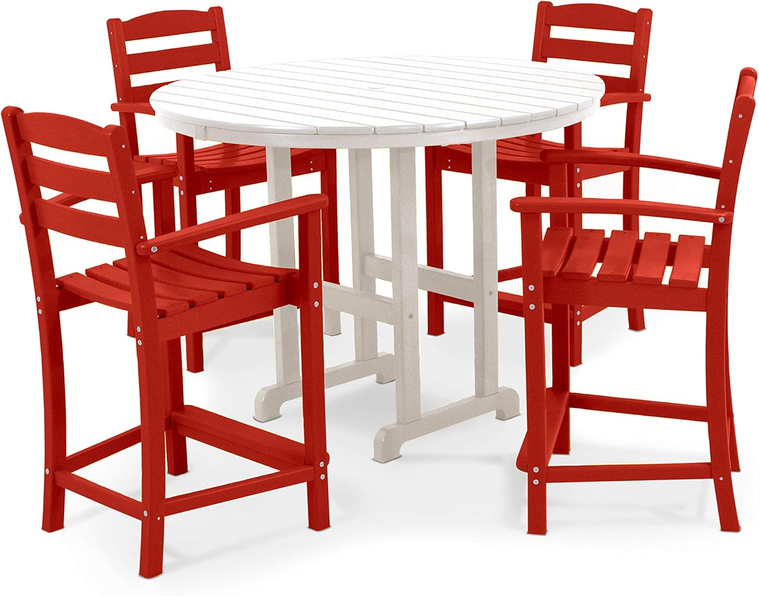 POLYWOOD® La Casa Café Dining Set, Teak