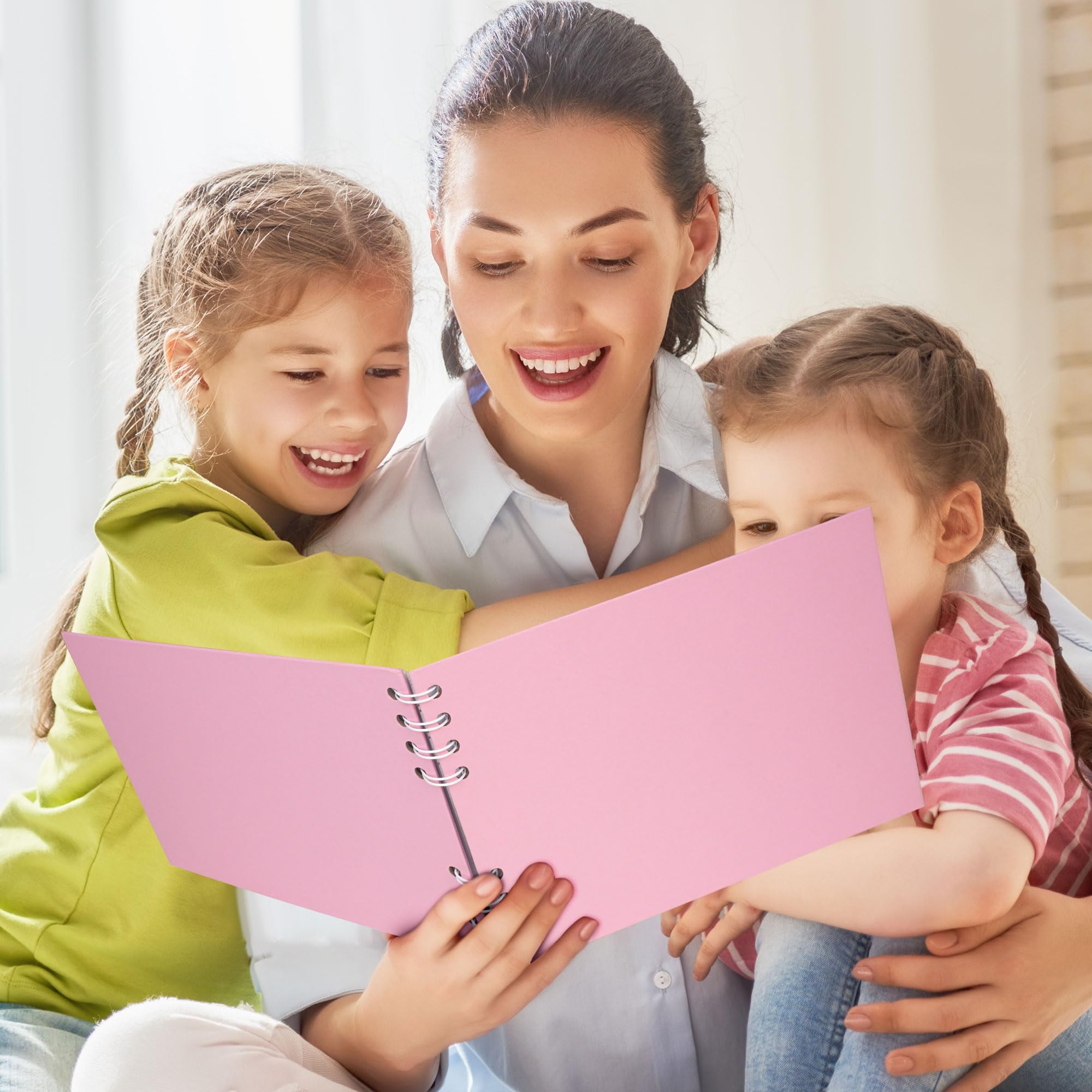 Album Fotografico Vienrose - 40 Pagine Kraft Bianco, 29x21.5 Cm, Spiralato, Per Scrapbooking E Ricordi - Foto 6