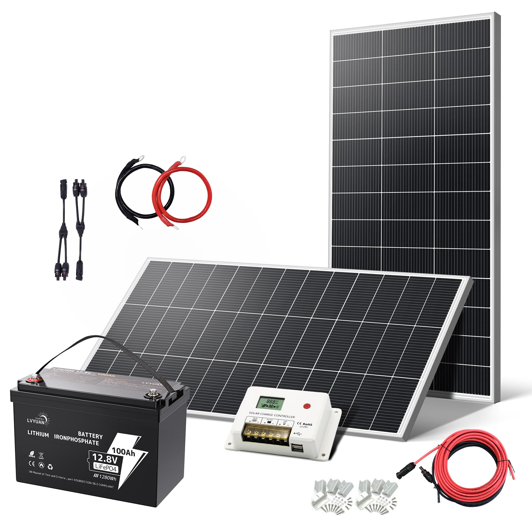 Amazon | リョクエン 400W ソーラーパネル セット 自作キット