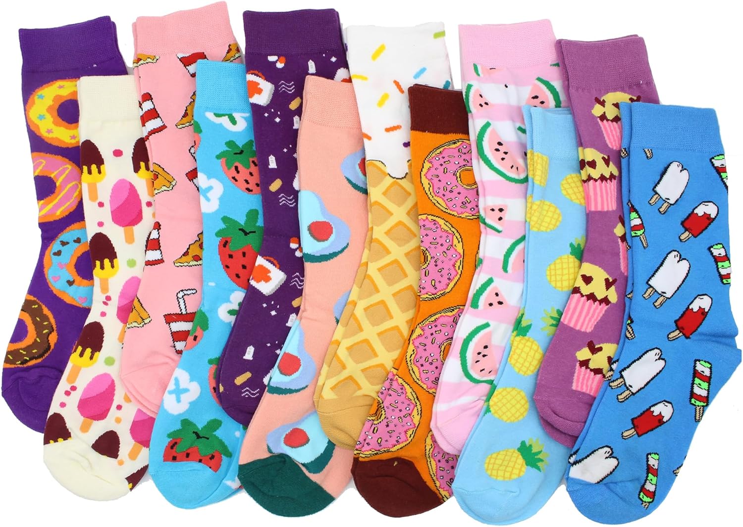 GLCMXMART Fun Socks for Women, Novelty Funny Crazy Cool funky Socks, Food Animal Cute Gifts for Women Girl - Image 3