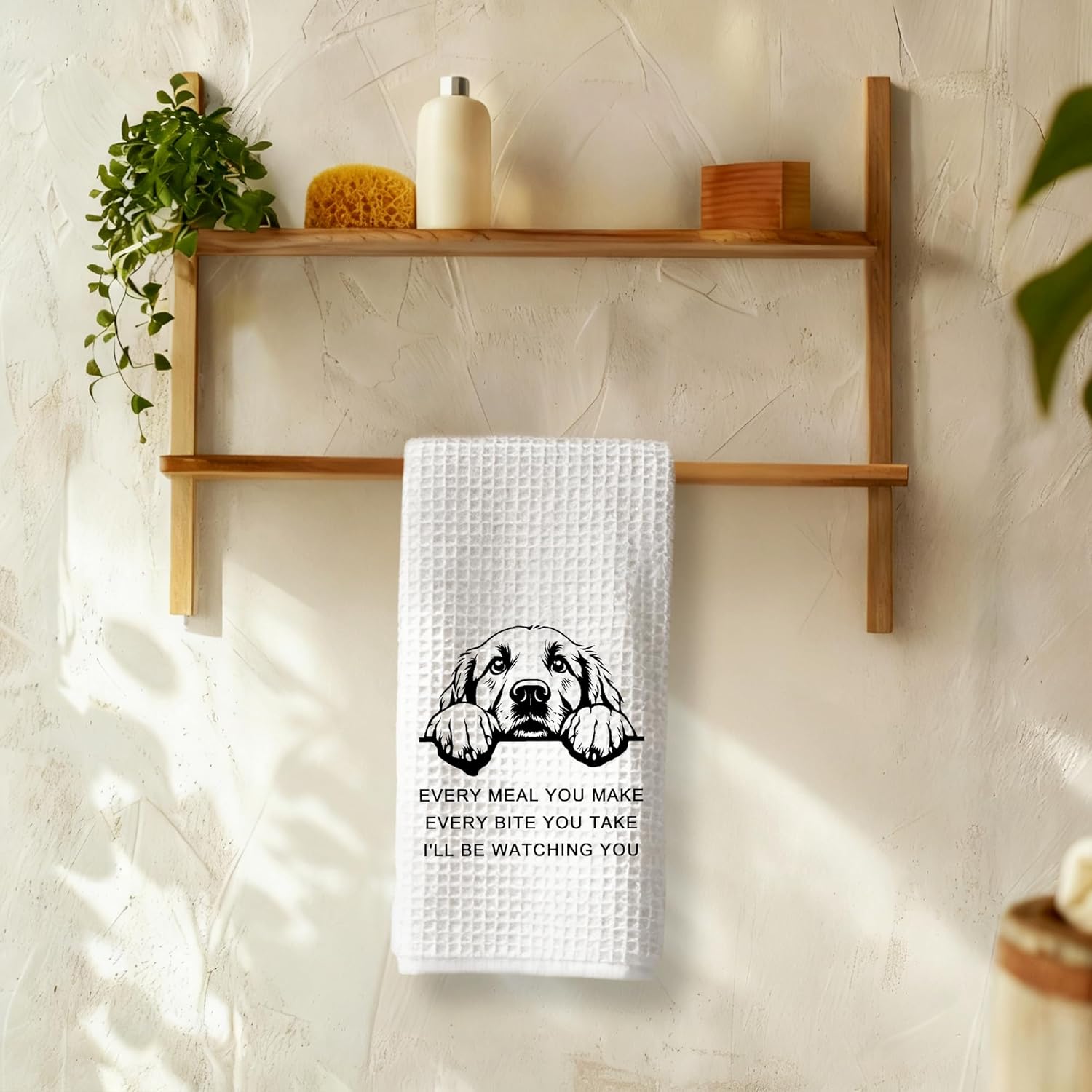 Golden Retriever Decorative Kitchen Towels, Funny Dish Towels, Golden Retriever Gifts, Every Meal You Make Every Bite You Take Hand Towels, 16x24 Inch - Image 6