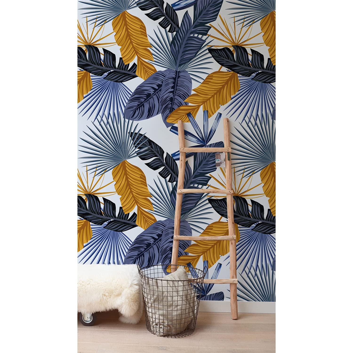 Papier peint feuilles de palmier 290x290cm pour rénover un mur ou meuble