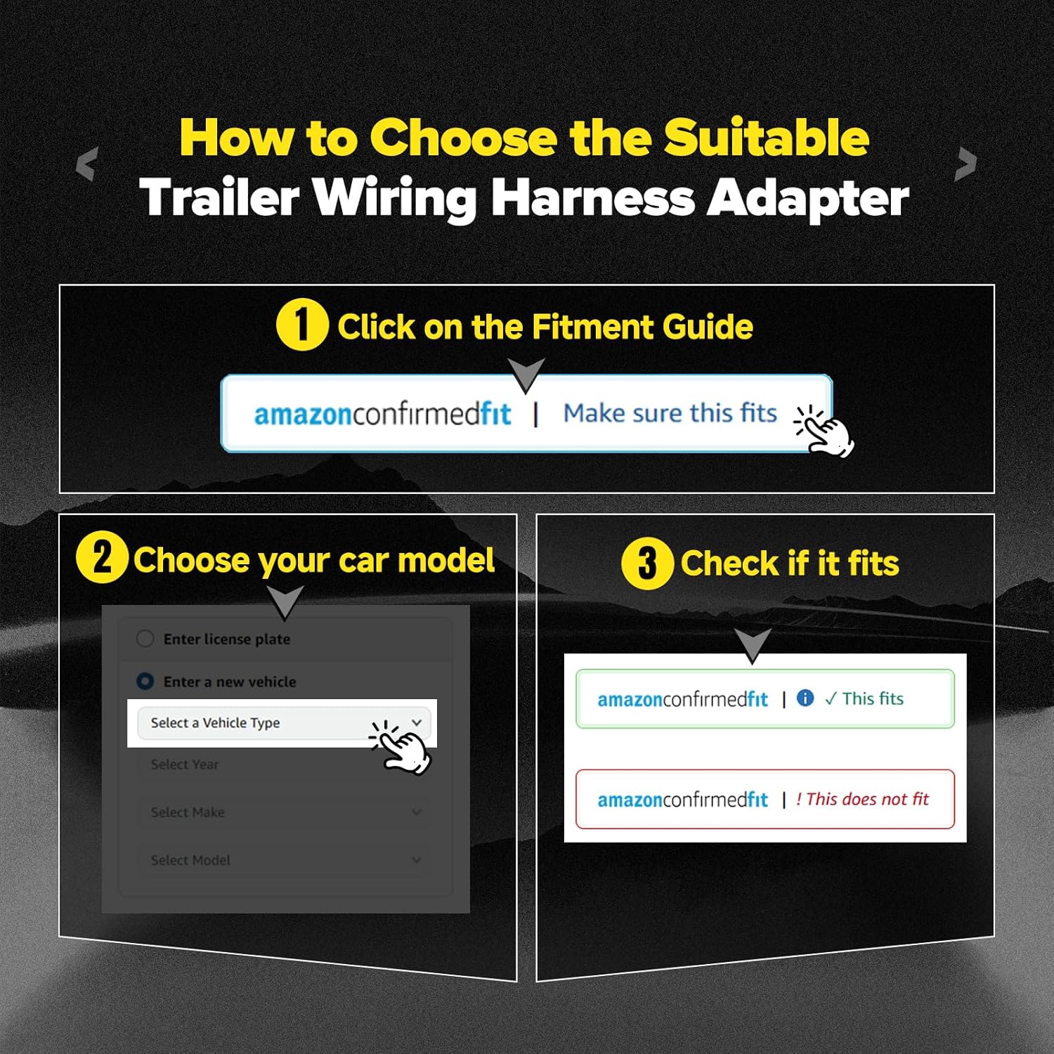 4 Pin to 7 Pin Trailer Wiring Harness Adapter Compatible with 2002 2003 2004 Ford F-250 F-350 Super Duty Pickup Truck Replace# 2C3Z-13A576-DA Trailer Tow Harness Plug