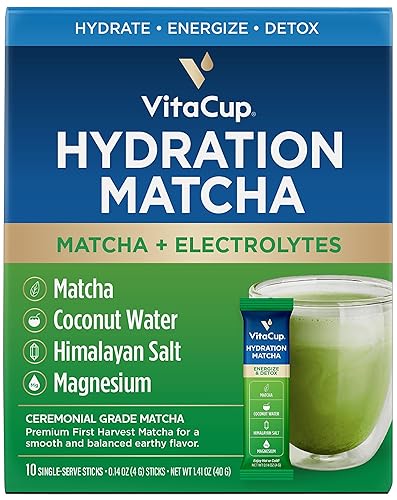 Miniatura 2 de VitaCup Paquetes Matcha de hidratación instantánea de 10 unidades y paquetes de café instantáneo de hidratación de 18 unidades