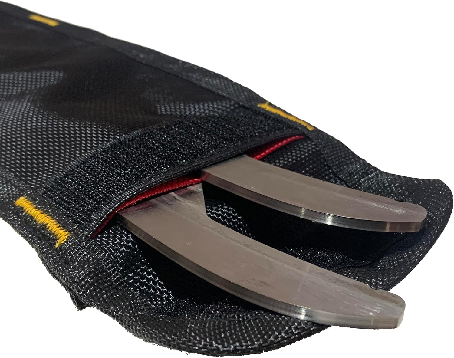 Elite Hockey Pro-Skate Blade Pouch, Four-Compartment Storage Case to Keep Blades Safe, with Hook and Loop Closure