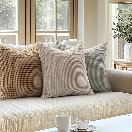 Vista 134 de MIULEE - Fundas de almohada decorativa Funda de cojín suave y sólida para sofá cama Dormitorio.