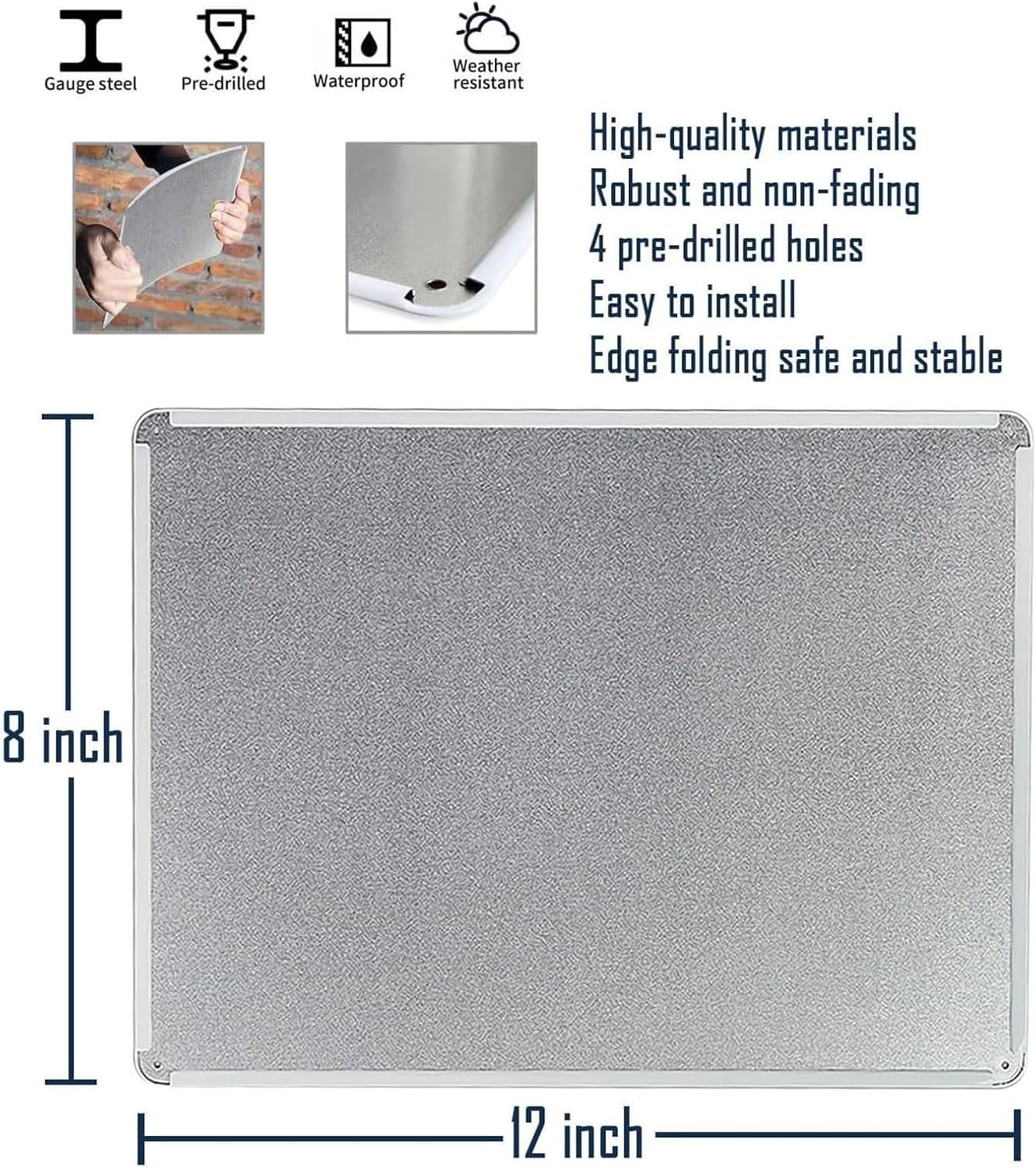 Garage Signs Mechanic Gifts for Men Man Cave Decor Work Shop Accessories Mechanic Hourly Rate Metal Tin Sign Vintage Garage Poster Car Wall Art Funny Mechanics Gifts 8x12 Inch - Image 2