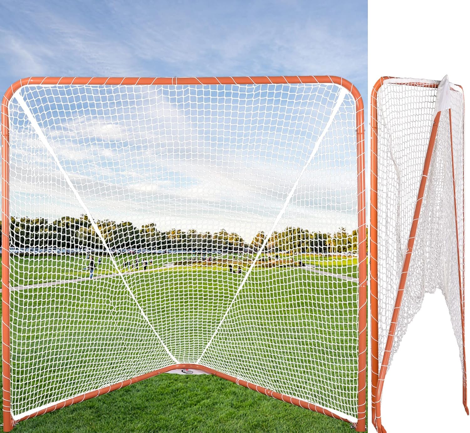 Portable Lacrosse Goal,Regulation 6' x 6' Lacrosse Net with Steel Frame,Lacrosse Goal Target,Lacrosse Target for Shooting,Collegiate Lacrosse Goals GL-QZ : Sports & Outdoors